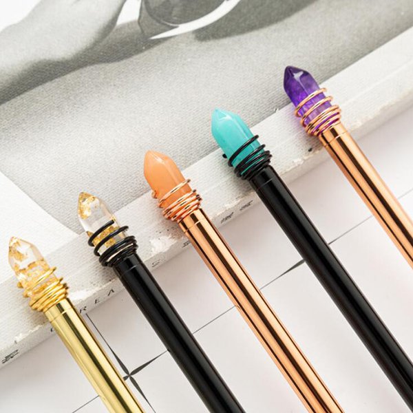 旋轉式寶石金屬筆