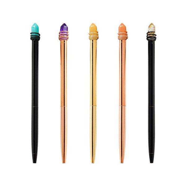 旋轉式寶石金屬筆