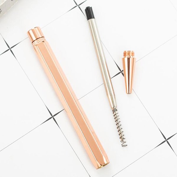 按壓式六角金屬筆