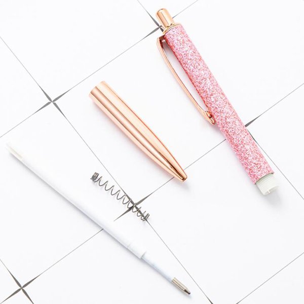 按壓式金蔥金粉金屬筆