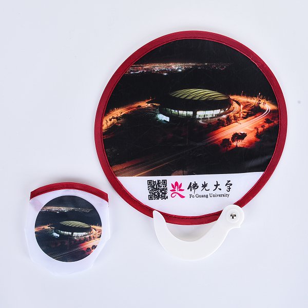 口袋摺疊廣告扇子附把手