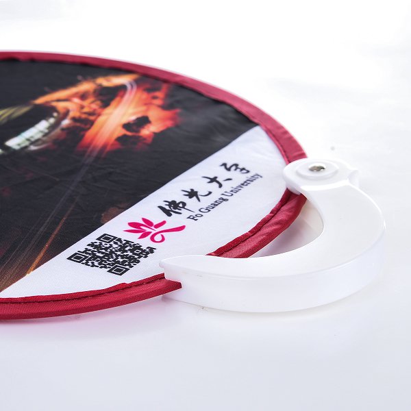 口袋摺疊廣告扇子附把手