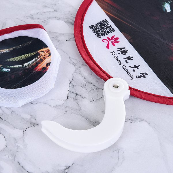 口袋摺疊廣告扇子附把手