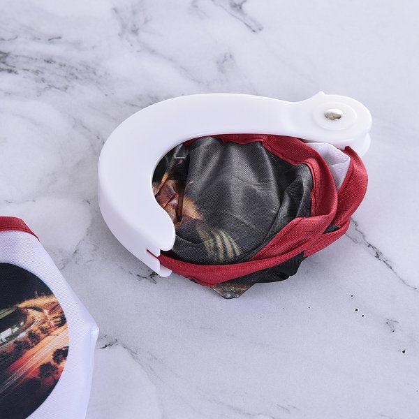 口袋摺疊廣告扇子附把手