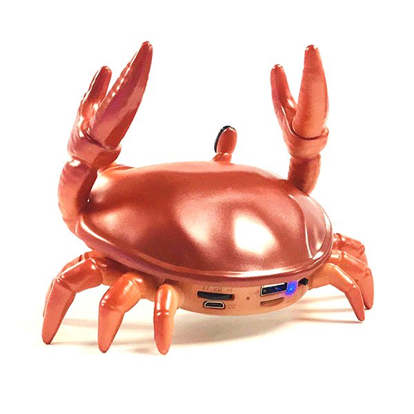 螃蟹造型手機架藍芽喇叭