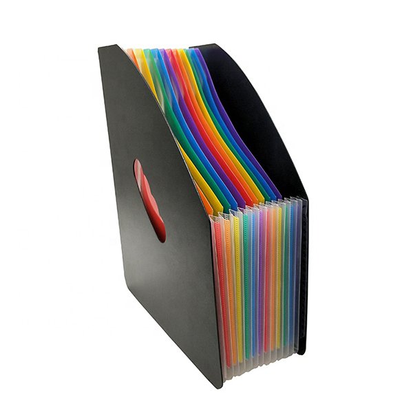 彩色PP13格A4站立式風琴夾文件夾
