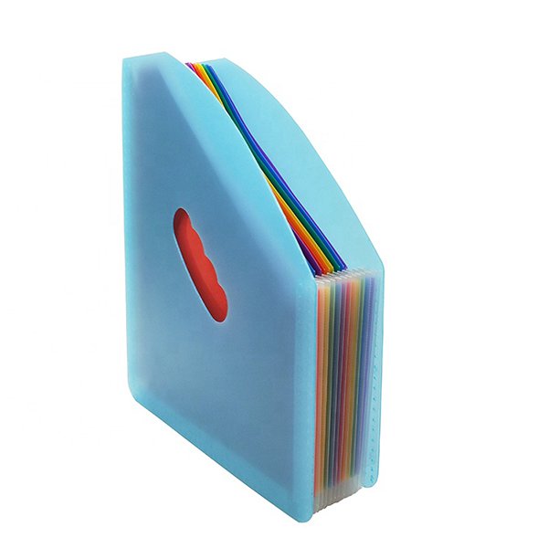 彩色PP13格A4站立式風琴夾文件夾
