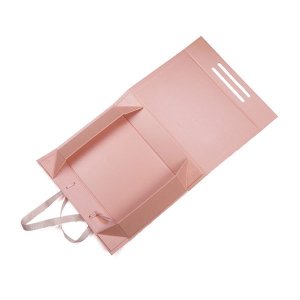 可摺疊磁吸式鍛帶提把禮品盒