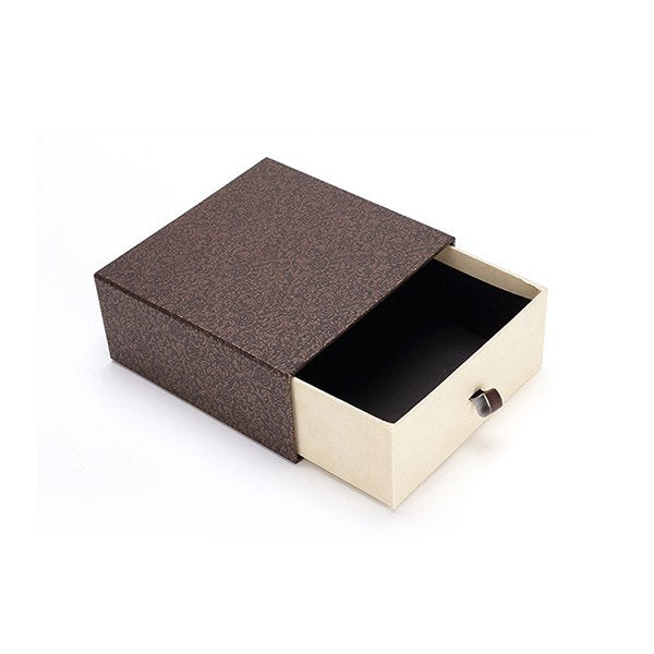抽屜式皮革把手禮品盒