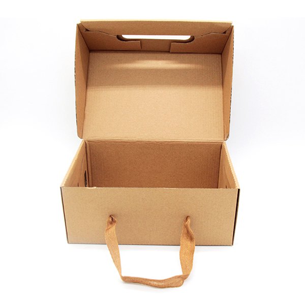 160gsm牛皮紙鍛帶提把鞋盒