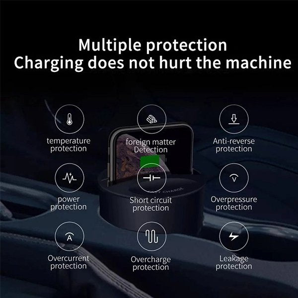 車用手機耳機兩用充電杯