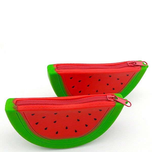 西瓜造型矽膠拉鍊零錢包