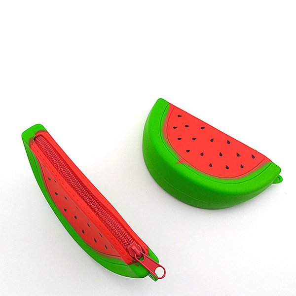 西瓜造型矽膠拉鍊零錢包