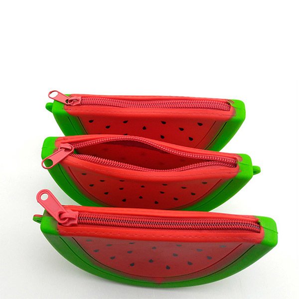 西瓜造型矽膠拉鍊零錢包