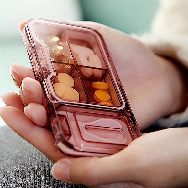 高質感二合一切藥器+藥盒