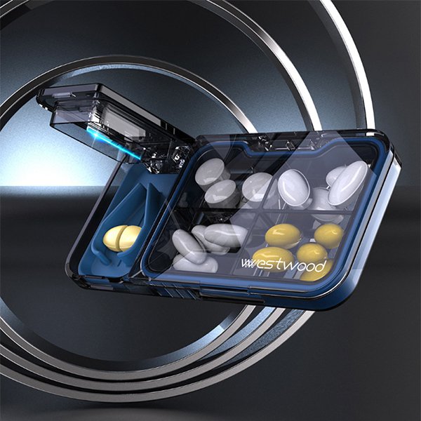 高質感二合一切藥器+藥盒