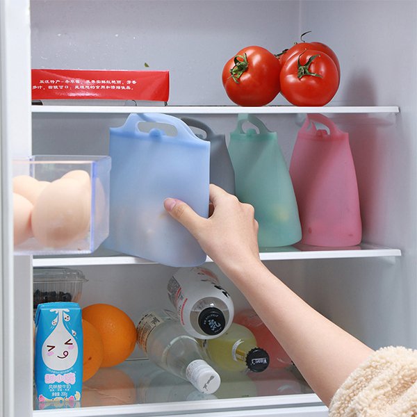 1000ml提把矽膠食品保鮮袋