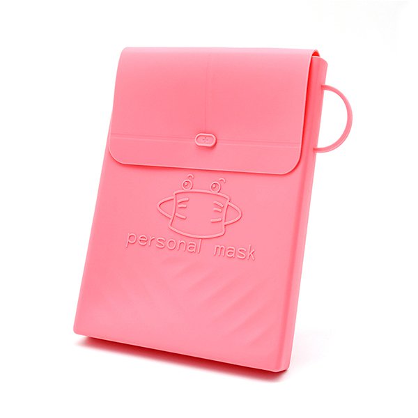 鈕釦式矽膠口罩收納夾