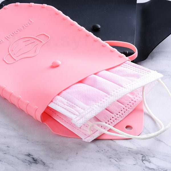 防水矽膠口罩收納夾