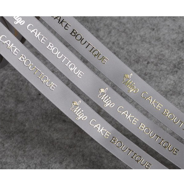 1.5cm單面緞帶燙金LOGO