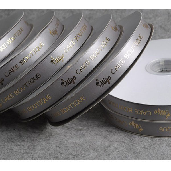 1.5cm單面緞帶燙金LOGO