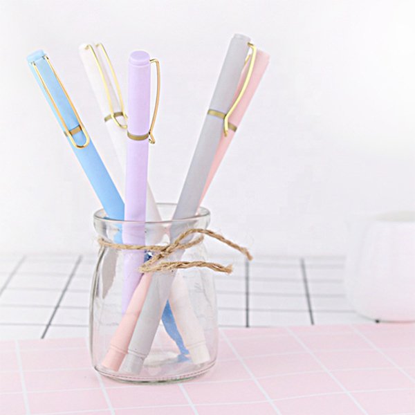 馬卡龍色系塑膠圓珠筆