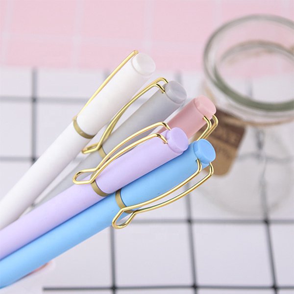 馬卡龍色系塑膠圓珠筆