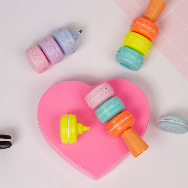 馬卡龍造型6色螢光筆