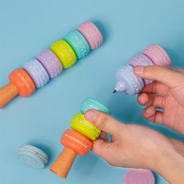 馬卡龍造型6色螢光筆