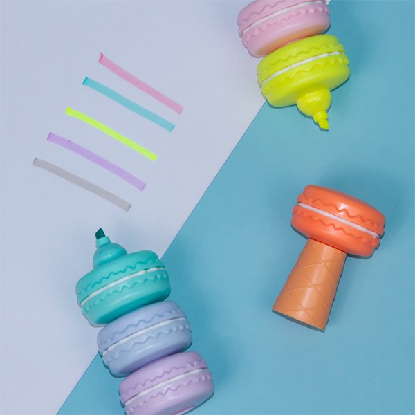 馬卡龍造型6色螢光筆