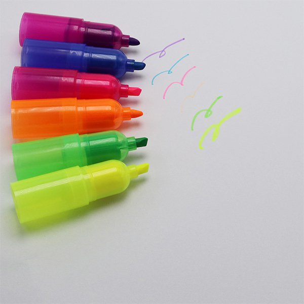 趣味6色疊疊樂PP螢光筆