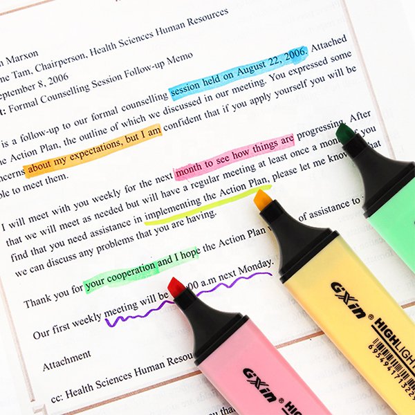 低氣味多色螢光筆組