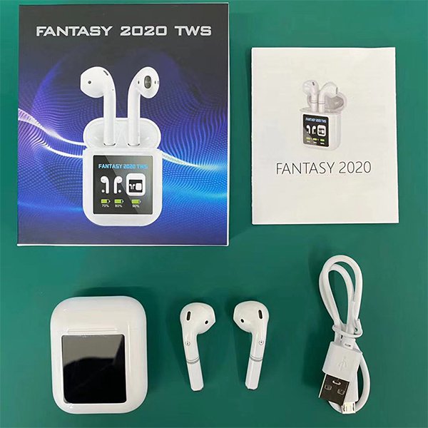 液晶螢幕顯藍芽無線耳機