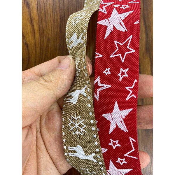 1.5cm麻質單面緞帶-LOGO印製