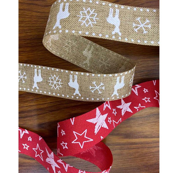 1.5cm麻質單面緞帶-LOGO印製