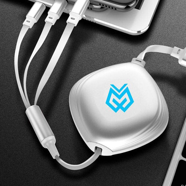 三合一可伸縮傳輸充電線