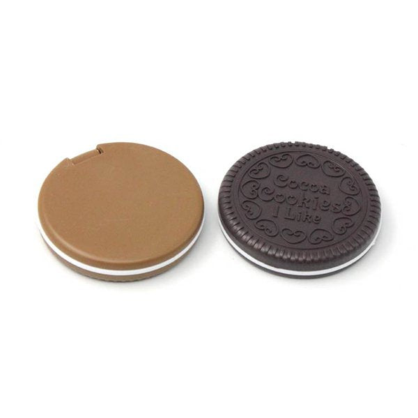 餅乾造型塑料單面化妝鏡