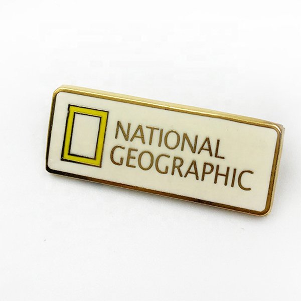 硬砝瑯名牌安全別針金屬徽章
