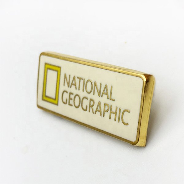 硬砝瑯名牌安全別針金屬徽章