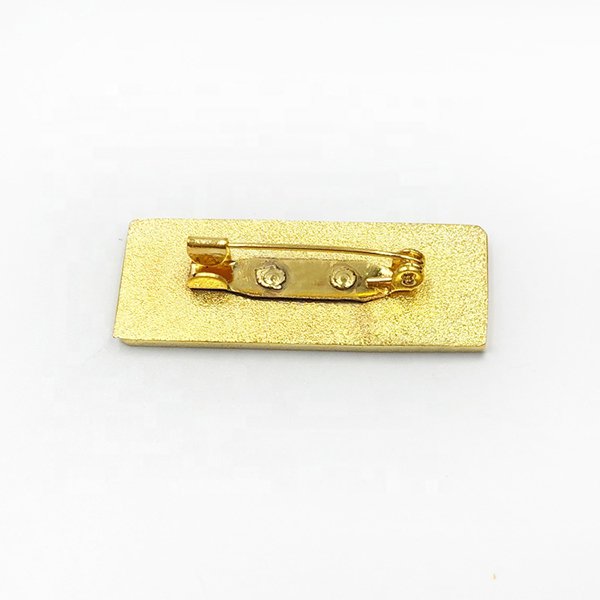 硬砝瑯名牌安全別針金屬徽章