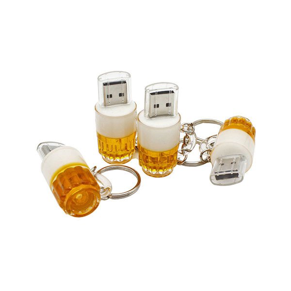 啤酒杯造型塑料隨身碟