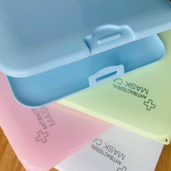 口罩收納盒-附鏡子