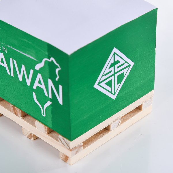 方型紙磚-7.5x7.5x5.5cm四面單色印刷-內頁單色印刷附棧板便條紙(同53CA-0001)