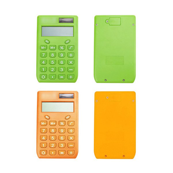 迷你多色8位數塑料太陽能計算機