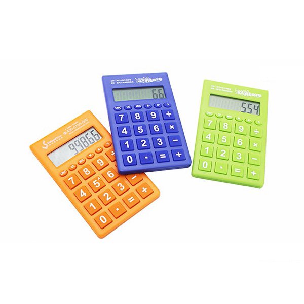 多色8位數塑料計算機