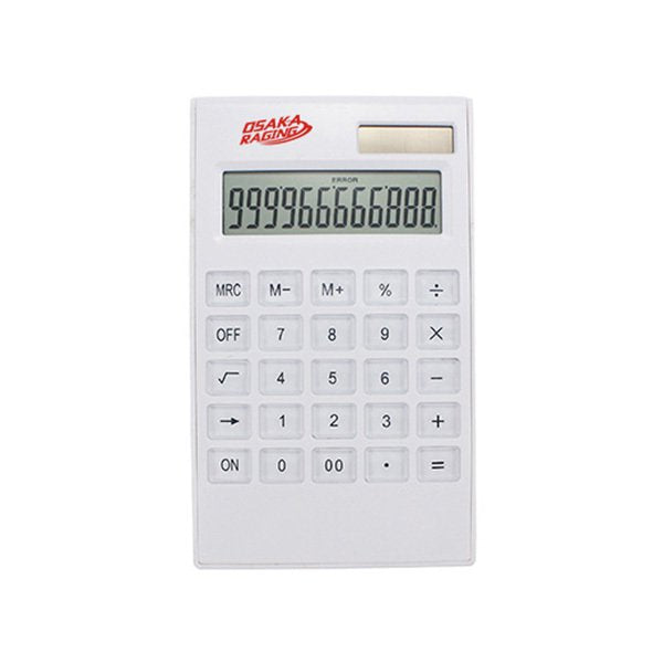 簡約透明按鍵12位數太陽能計算機