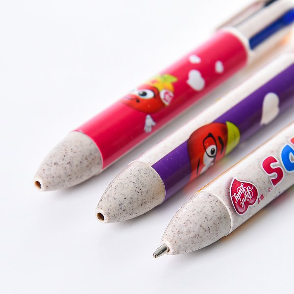 四色小麥多色圓珠筆