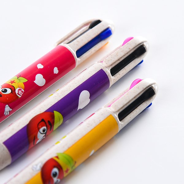 四色小麥多色圓珠筆