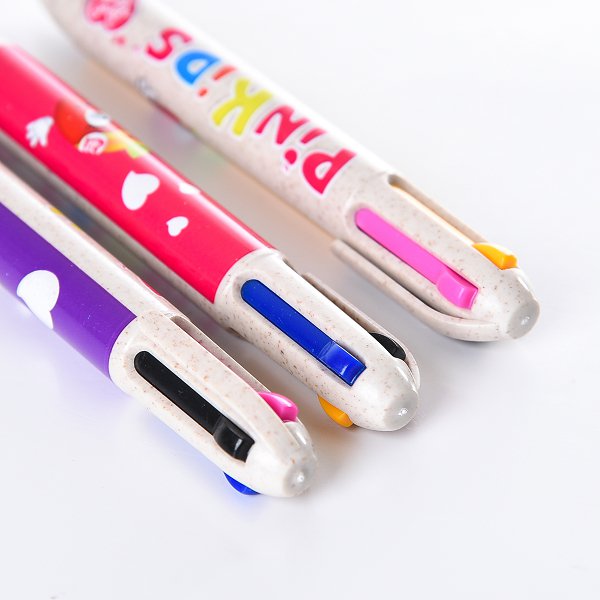 四色小麥多色圓珠筆