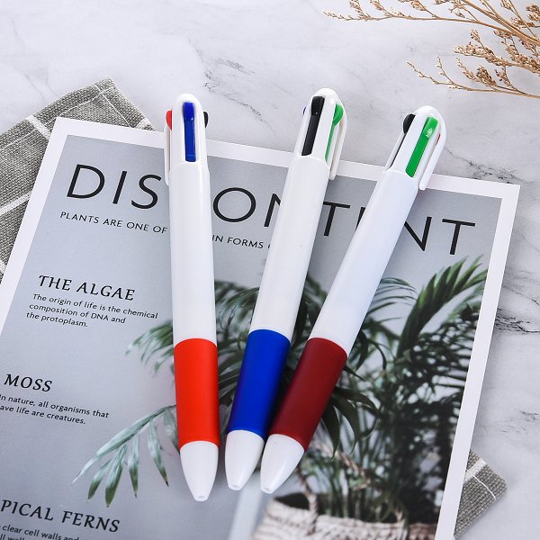 四色塑膠多色圓珠筆